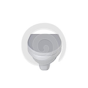 Lavatory pan isolated on a white background, bidet