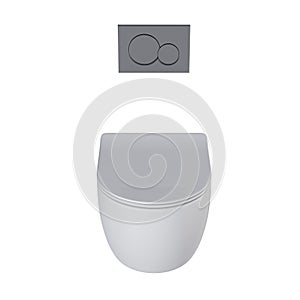 Lavatory pan isolated on a white background, bidet