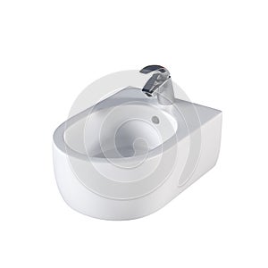 Lavatory pan isolated on a white background, bidet