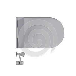 Lavatory pan isolated on a white background, bidet