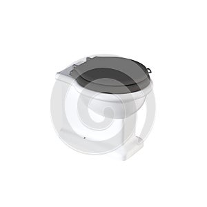 Lavatory pan isolated on a white background, bidet