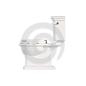 Lavatory pan isolated on a white background, bidet