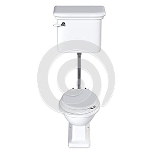 Lavatory pan isolated on a white background, bidet