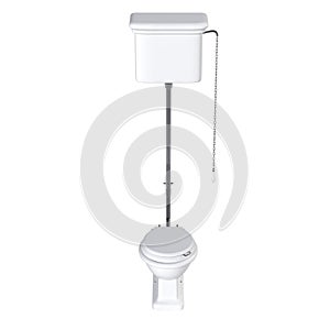 Lavatory pan isolated on a white background, bidet