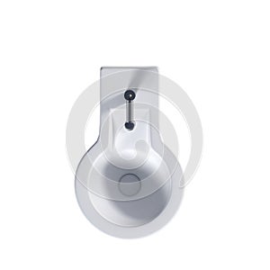 Lavatory pan isolated on a white background, bidet