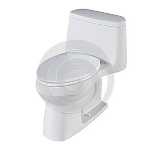 Lavatory pan isolated on a white background, bidet