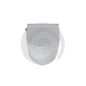 Lavatory pan isolated on a white background, bidet