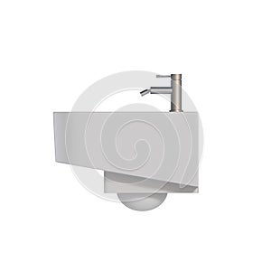 Lavatory pan isolated on a white background, bidet