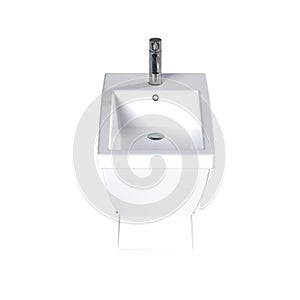 Lavatory pan isolated on a white background, bidet