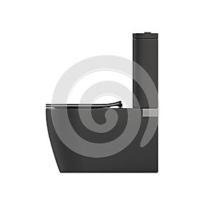 Lavatory pan isolated on a white background, bidet