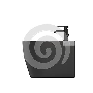 Lavatory pan isolated on a white background, bidet