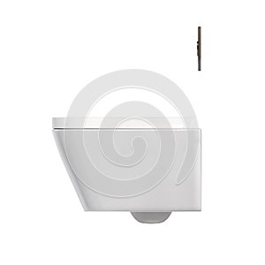 Lavatory pan isolated on a white background, bidet