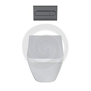 Lavatory pan isolated on a white background, bidet