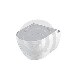 Lavatory pan isolated on a white background, bidet