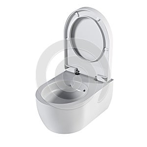 Lavatory pan isolated on a white background, bidet