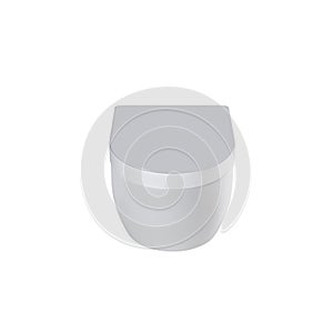 Lavatory pan isolated on a white background, bidet