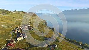 Lavaux - famous vineyard terraces in Switzerland