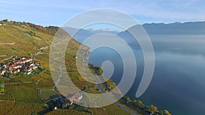 Lavaux - famous vineyard terraces in Switzerland