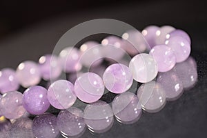 lavender amethyst bracelet 8 mm.