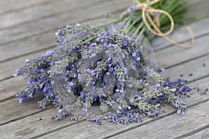 Lavender bouquet with seeds