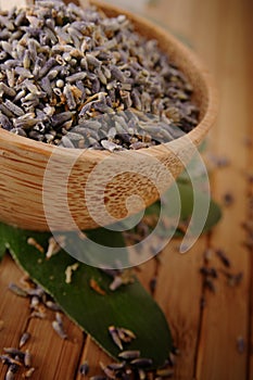 Lavender in bowl