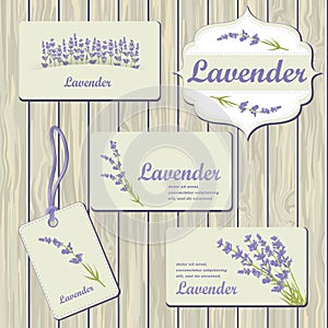 Lavender cards and labels