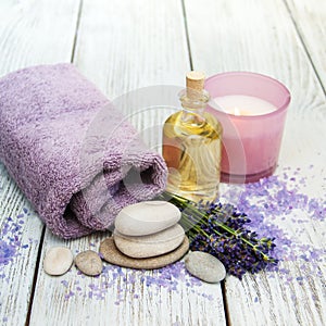Lavender with essencial oil