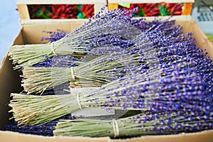 Lavender on farmer market