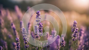 lavender field in region a field of lavender flowers at dawn