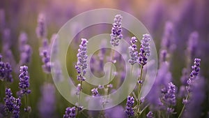 lavender field in region lavender flowers in the sun