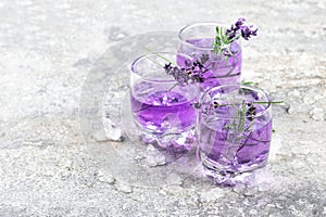 Lavender flower drink Herbal tonik lemonade