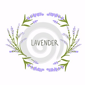 Lavender frame, Flowers decor greeting. Vintage bouquets and Provence