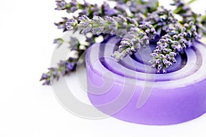 Lavender glycerin soap photo