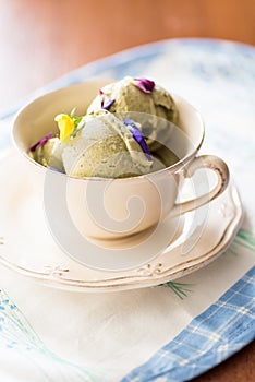 Lavender ice cream