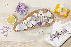 Lavender and lemon aromatherapy