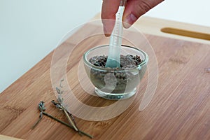 Lavender and lemon bath salt set photo