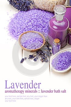 Lavender minerals for aromatherapy