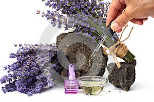 Lavender products and bouquet