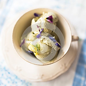 Lavender and salep icecream