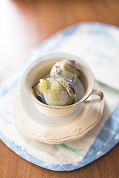 Lavender and salep icecream