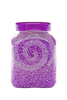 Lavender salt in jar