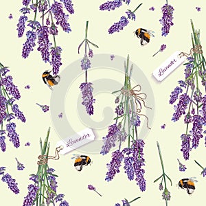 Lavender seamless pattern