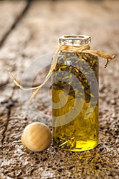 Lavender seeds macerated in olive oil