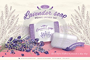 Lavender soap ads