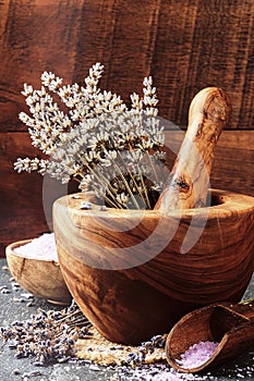 Lavender spa setting