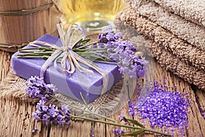 Lavender spa treatment
