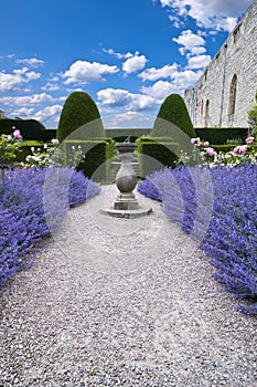 Lavender sundial vertical