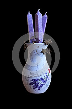 Lavender vase