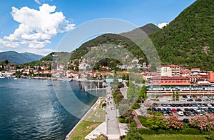 Laveno, Italy. Panoramic view