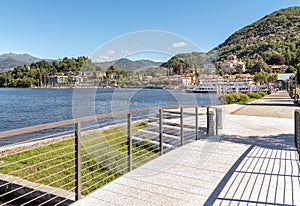 Laveno-Mombello on lake Maggiore, Italy